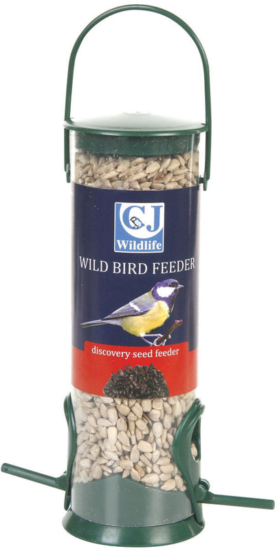 CJ Wildlife Discovery Plastic Hanging Seed Feeder Green 2 Port